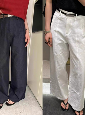 WUZHINVHAI物质女孩85529韩版高腰宽松显瘦天丝休闲阔腿裤女