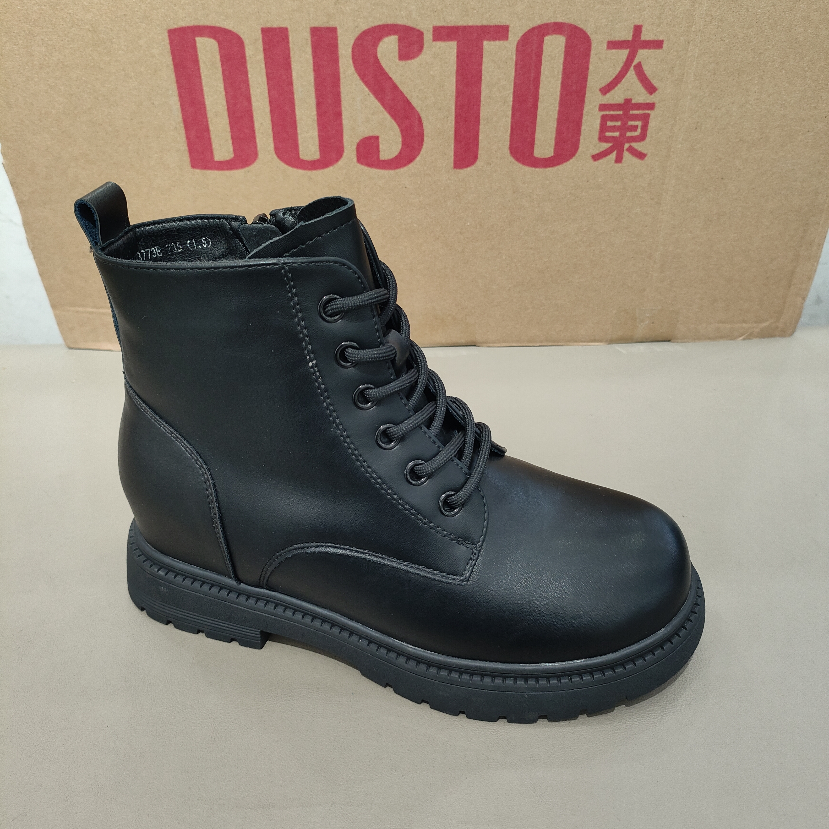 大东加绒马丁靴女2025冬季新款时尚休闲百搭内增高舒适女靴3773