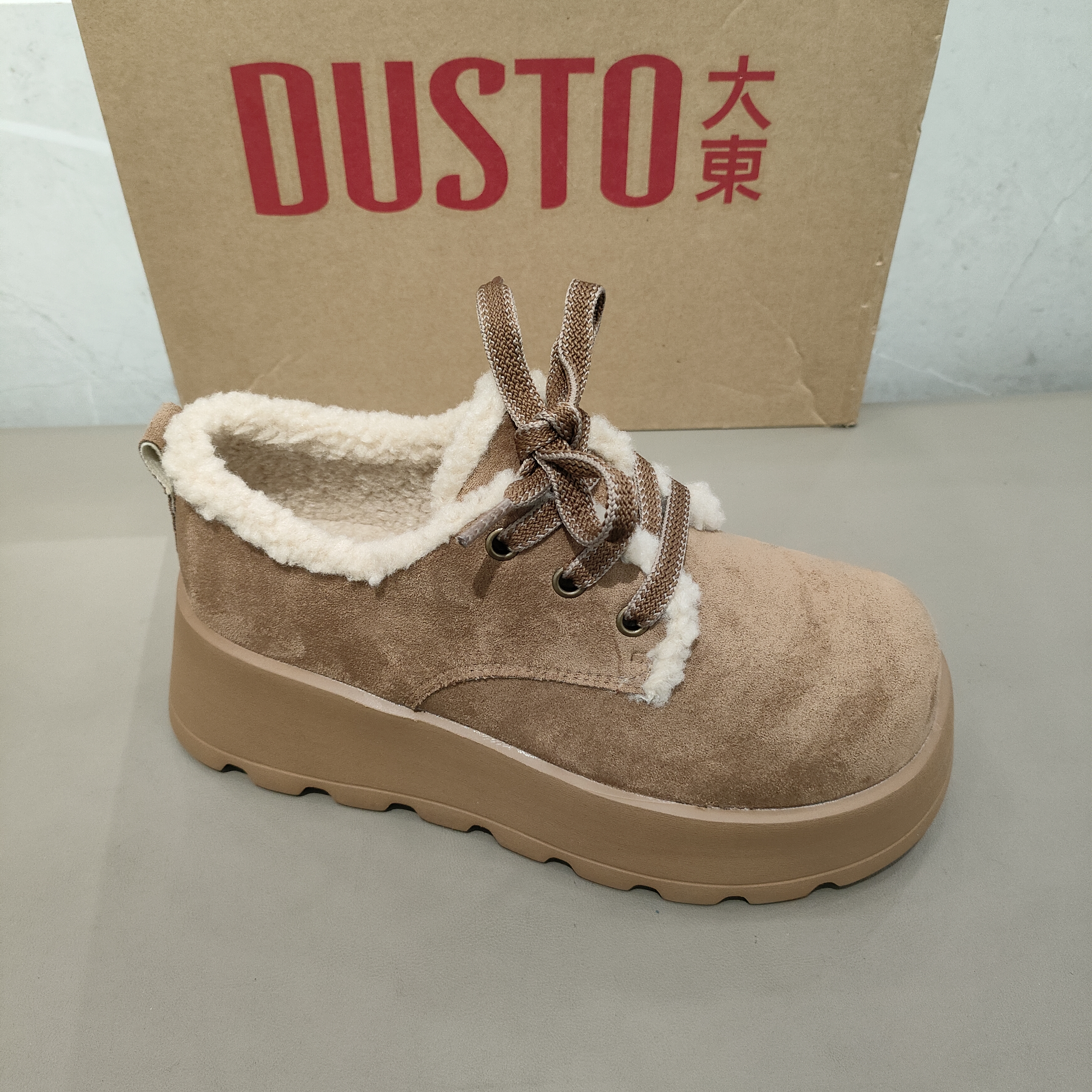 大东雪地靴女2025冬季新款休闲日常潮流百搭超轻厚底保暖棉鞋1153