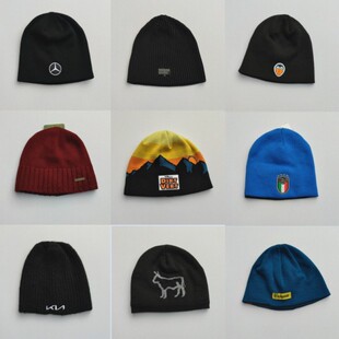 外贸原单尾货时尚 针织帽出游休闲百搭保暖瓜皮帽杂 男女秋冬新款