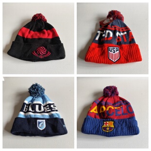 外贸原单尾货秋冬男女新款 毛球针织帽出游休闲百搭刺绣保暖毛线帽