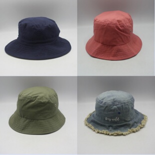 外贸原单尾货儿童潮流新款 渔夫帽出游休闲百搭盆帽遮阳防晒帽 四季