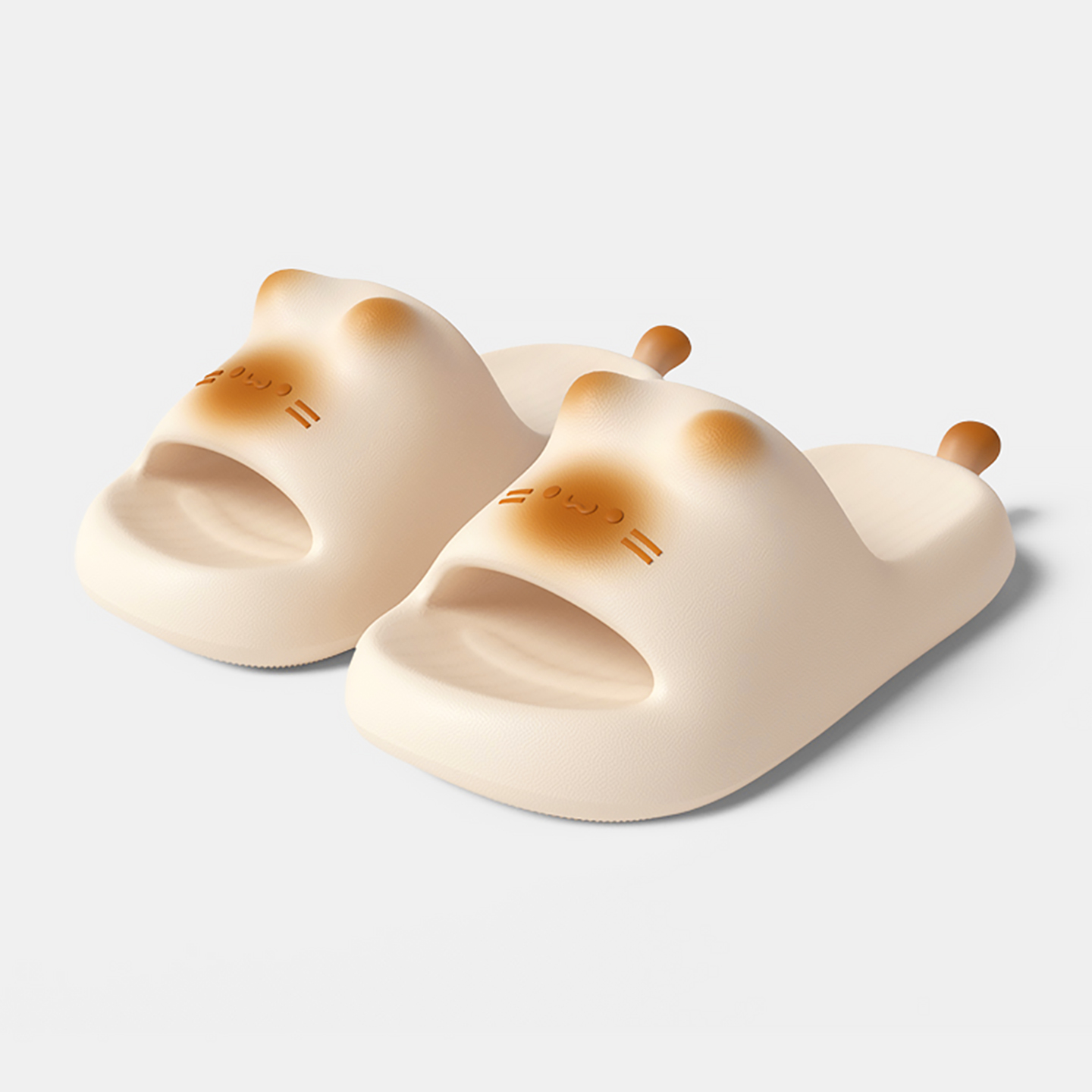 可爱猫咪EVA厚底防臭防滑拖鞋女