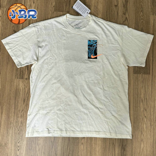 宽松版NIKE/耐克男篮球T恤宽松棉质休闲运动针织棉短袖FZ8094-113
