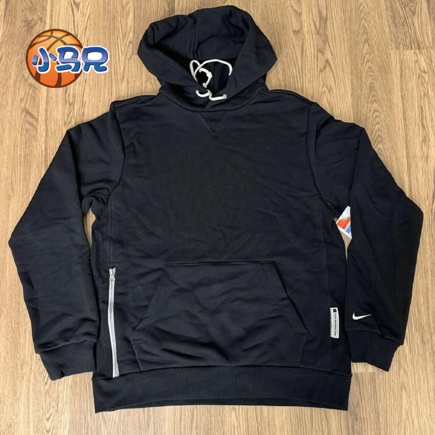 Nike/耐克男子刺绣标速干运动休闲连帽套头卫衣长袖 FZ0219-010