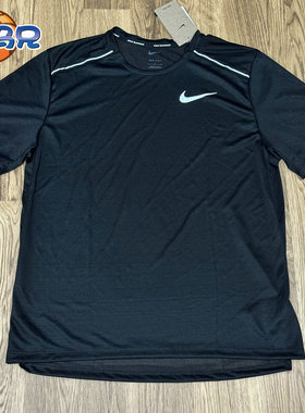 夏季Nike/耐克男子运动健身跑步训练速干轻薄短袖T恤 AJ7566-010