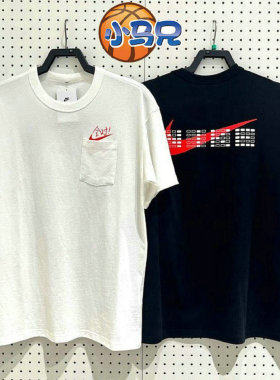 Nike/耐克男子休闲圆领透气中高考全对印花短袖T恤HF6594-100 010