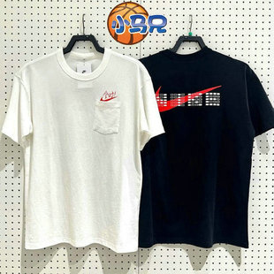 Nike/耐克男子休闲圆领透气中高考全对印花短袖T恤HF6594-100 010