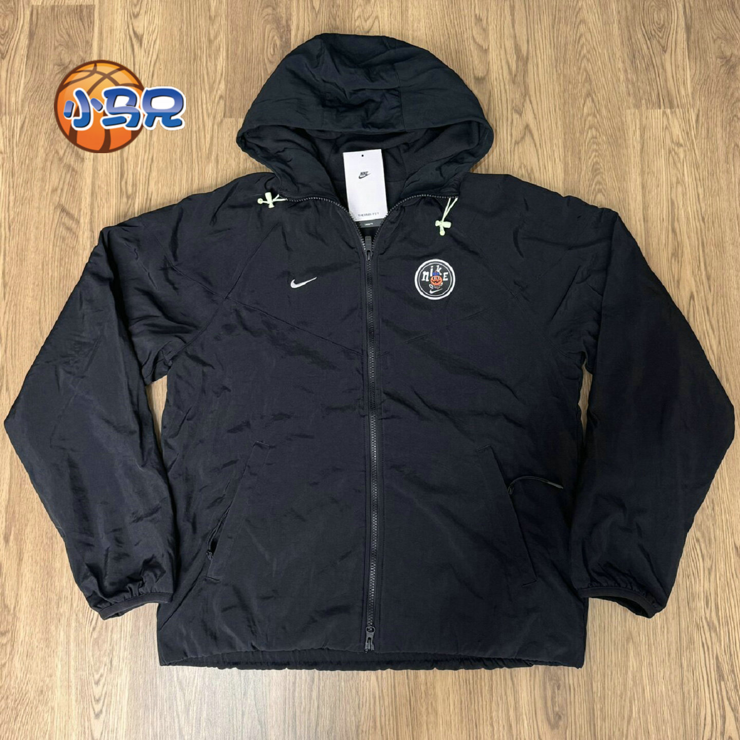 秋冬 NIKE/耐克男子足球梭织加绒保暖连帽外套长袖IO7921-010 100