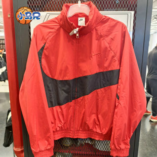 春秋款 657 Nike耐克男女梭织休闲运动立领宽松大标夹克外套FB7878