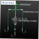 新型焊接不锈钢扁担钩海竿浮钓鲢C鳙专用钩三叉钩十字钩天平钩钓
