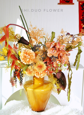 春节马年年宵花仿真花客厅装饰摆件成品乔迁新居送礼花艺