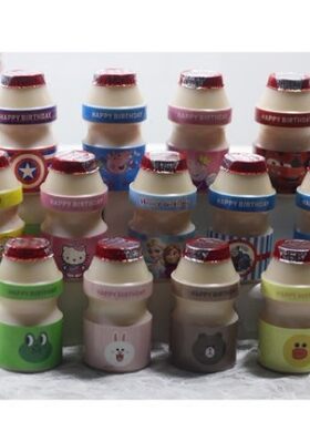 甜品台养益乐多乳酸菌贴纸宝宝周岁派对装扮用品儿童生日装饰
