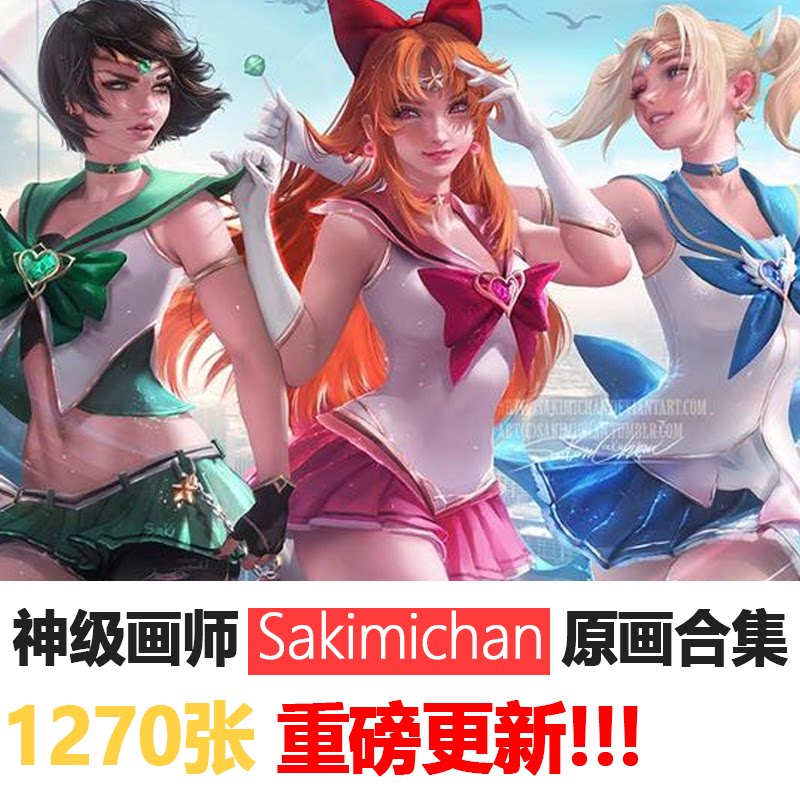 p站神级画师sakimichan动漫原画作品图片素材高清cg壁纸图集图库