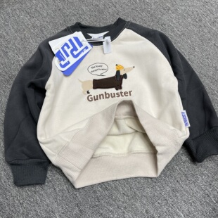 不退换90-130品牌儿童加绒卫衣合集儿童卫衣线下正货品牌合集