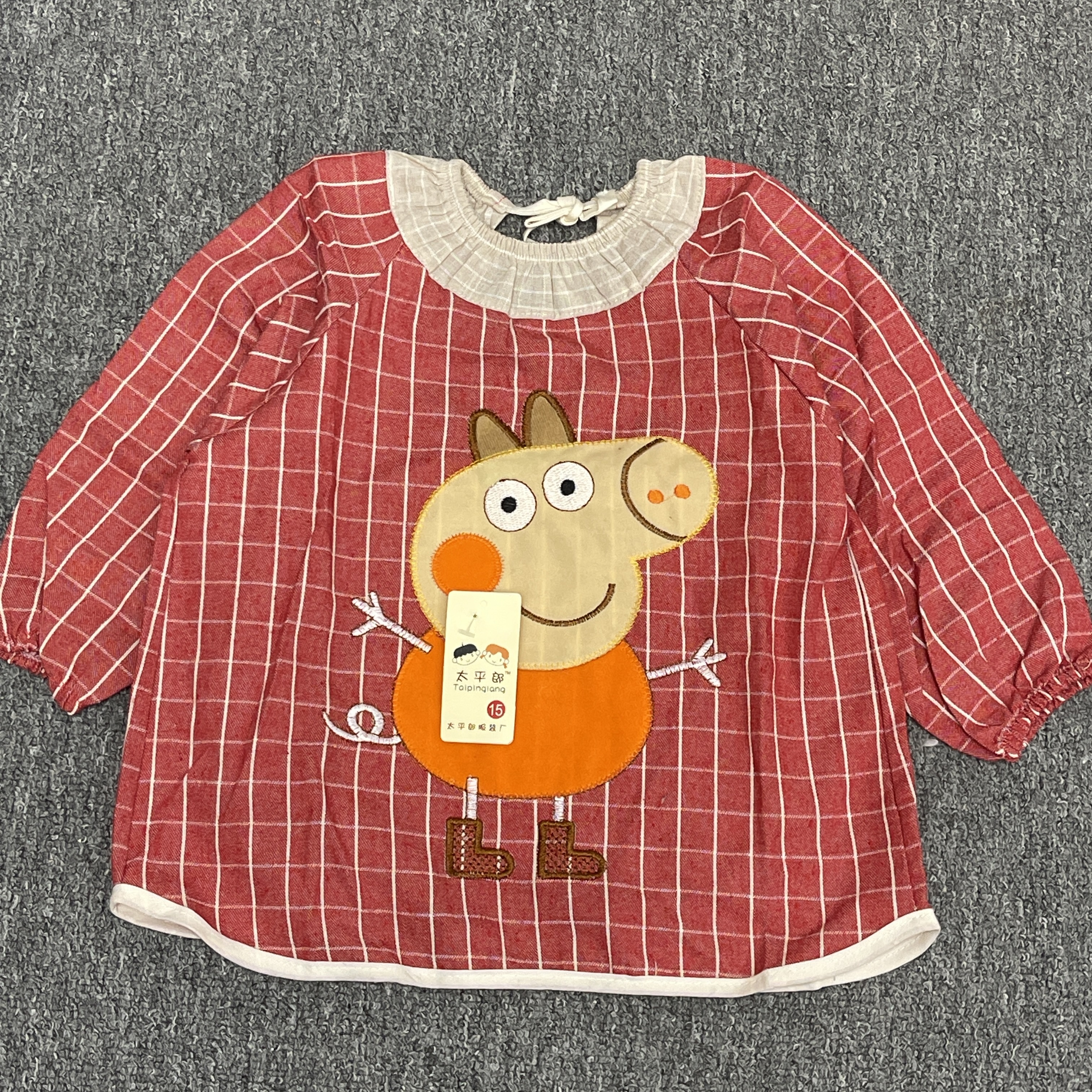 【不退换】棉布双层防水18包邮宝宝吃饭衣罩衣防脏衣看好尺寸