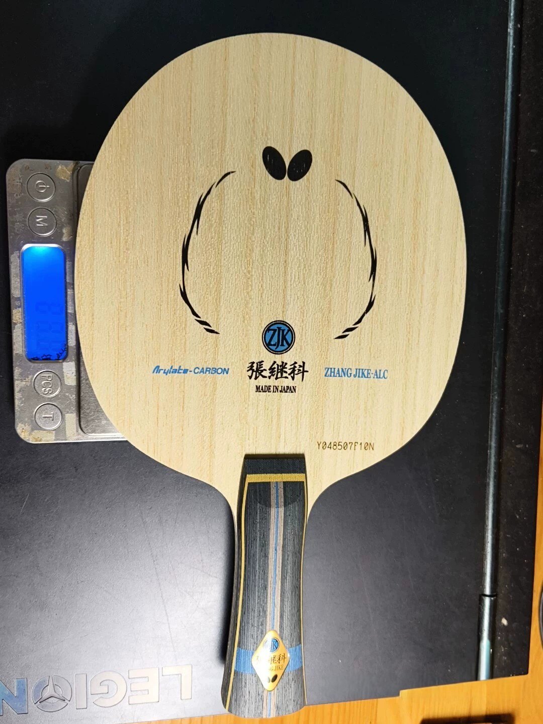 蝴蝶乒乓球拍底板日版蝴蝶底板 张继科alc 张a fl柄(36561)