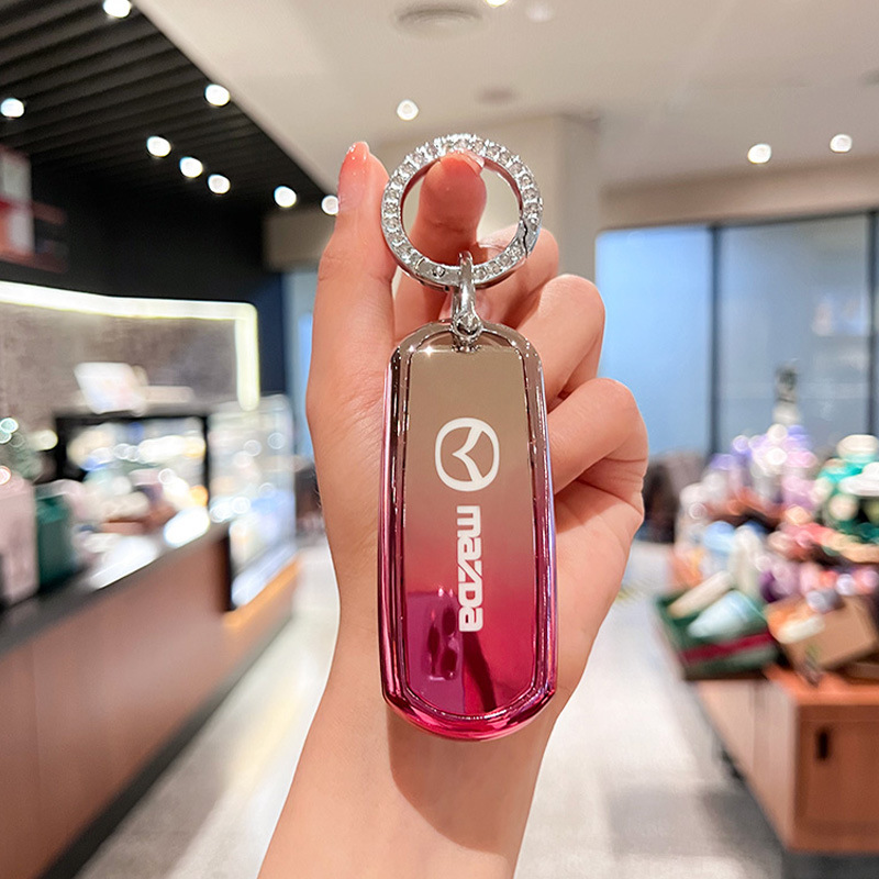 适用马自达昂克赛拉钥匙套CX4阿特兹CX5马3高档6汽车包软胶扣女男