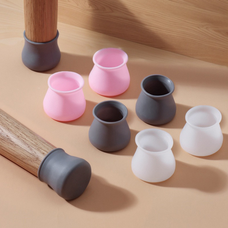 耐磨硅胶桌椅脚套白色灰色桌椅保护套防滑椅子脚套静音套凳子脚套