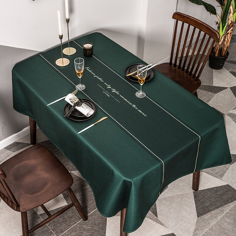 北欧桌布布艺棉麻桌布防水防烫餐桌桌布方桌布长方形台布茶几桌布