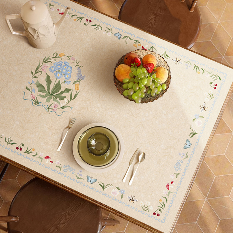 赞屋法式皮革防水防油餐桌垫