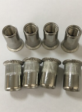 GB/T17880.2 316不锈钢大沉头竖纹铆螺母大沉头柱纹拉铆螺母拉帽