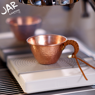 JAR原创设计纯手工锤纹迷你雪拉碗户外露营餐具咖啡萃取杯小酒杯