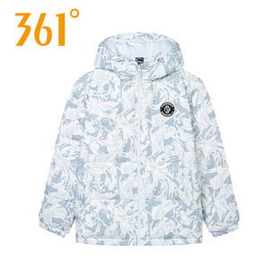 361男款羽绒服2025冬季新款保暖短款宽松连帽迷彩羽外套552441202