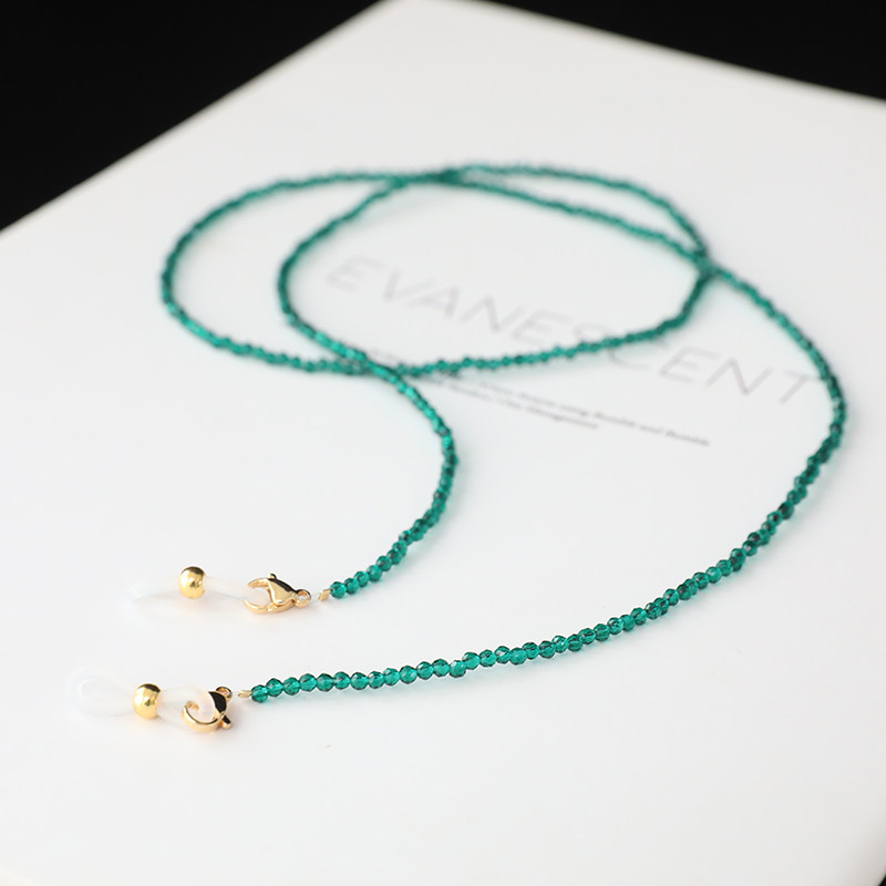 HURRICANE LI YITONG GLASSES WOMENS TIDE HALTERNECK LANYARD CHAIN NICHE SUNGLASSES PENDANT ANTI-LOSS CHAIN