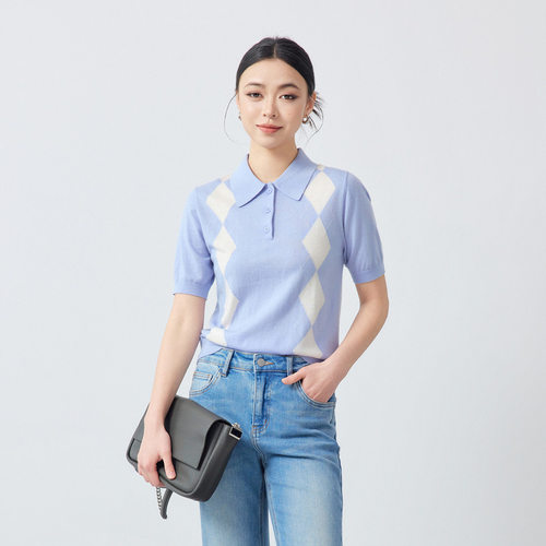 墨麦客2026春季新款羊毛混纺撞色