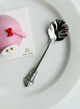 【VE品级搅拌勺】18/10不锈钢贝壳更甜品勺子咖啡勺子酸奶勺