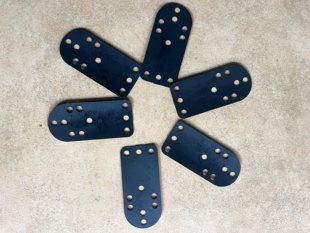 黑色圆头扎甲甲片甲胄铠甲铁浮屠札甲盔甲自制材料包头盔配件手工