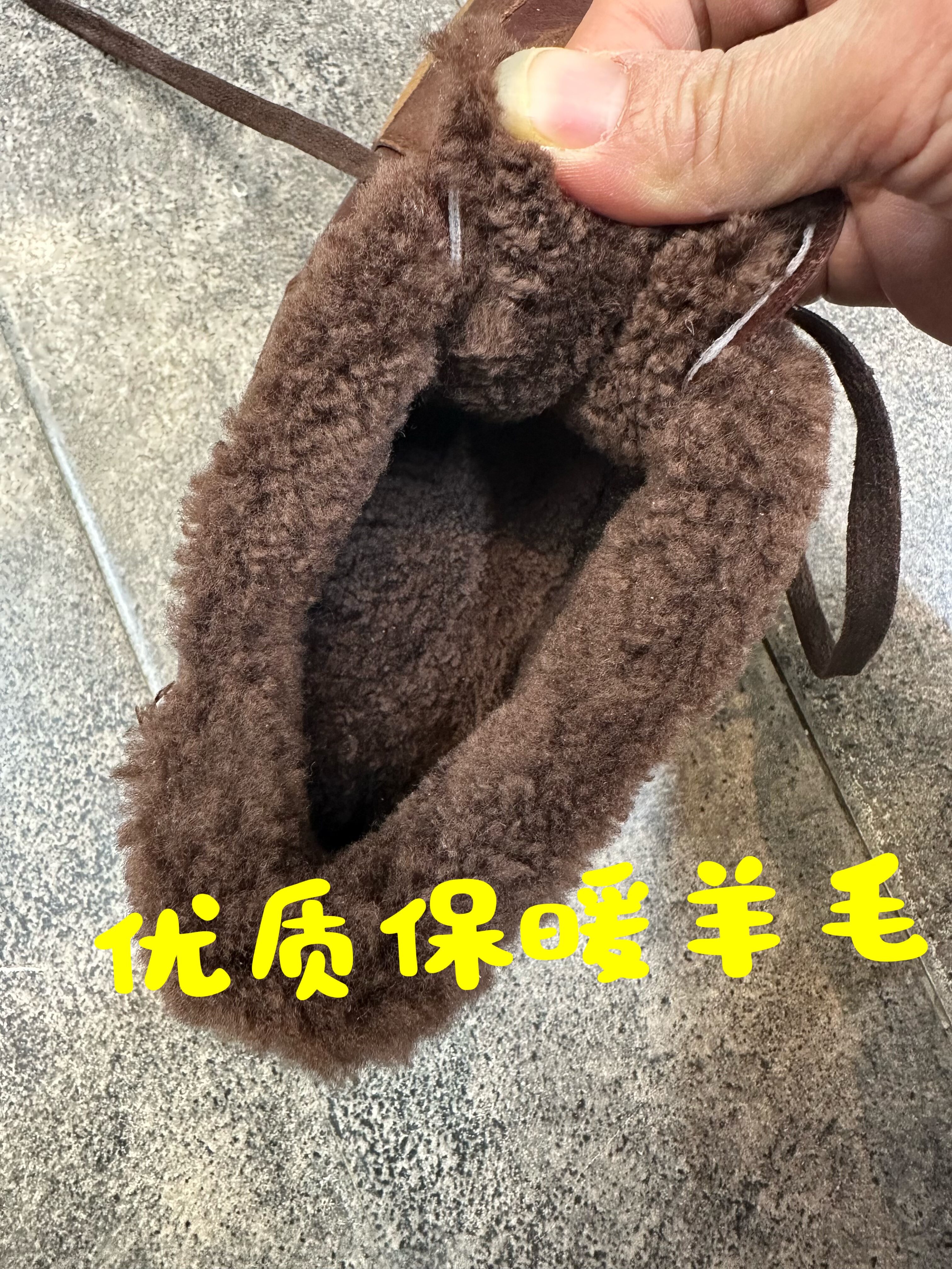 小陈记水洗马皮羊毛 保暖德训鞋女厚底增高系带复古羊羔毛休闲鞋,女鞋,时尚休闲鞋,淘宝优惠券,粉丝福利购,淘宝优惠卷