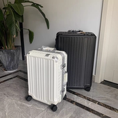 外贸镁铝合金Tsa海关锁旅行箱静音万向轮铝框纯pc行李箱托运箱包