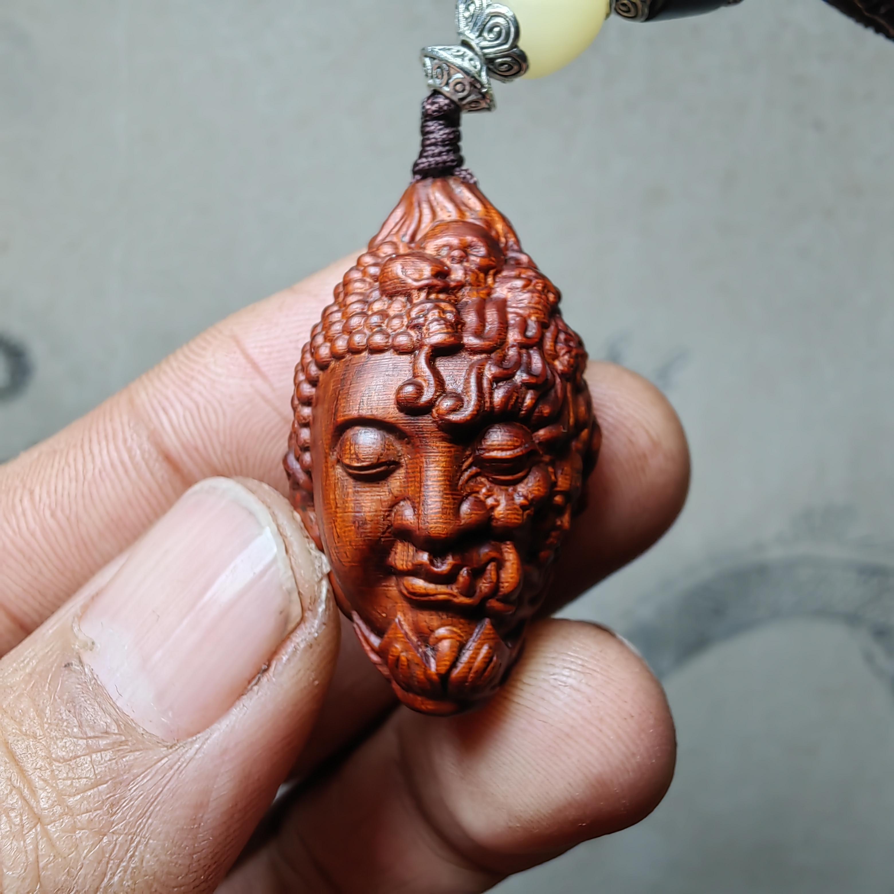 紫檀钟馗3车钥匙扣手把挂件