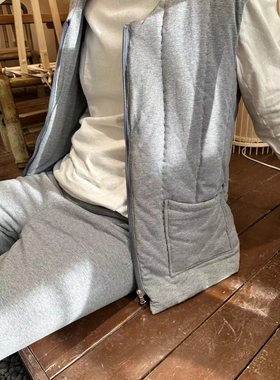 蝉昭-男女款里外全棉纯棉内充新疆长绒棉护心保暖排湿寒马甲坎肩