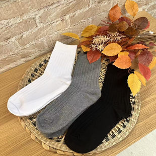 蝉昭-男款全棉纯棉精梳棉中筒袜子柔软亲肤透气弹力男袜