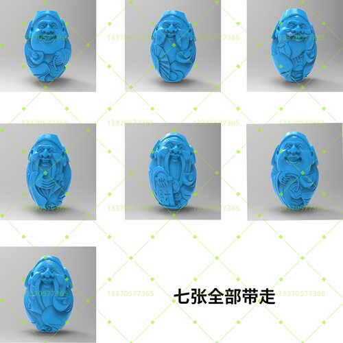 喜气洋溢小财神三维立体圆雕图3D打印模型精雕图