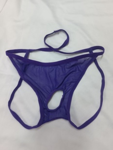 男士漏洞裤透明漏洞洞裤弹力网纱T裤无痕丁字裤男士内裤双带T裤