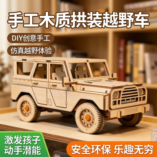 科教模型手工制作木质拼图ua吃鸡