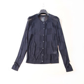 黑色XL 防晒上衣 高端GS春夏新品 轻薄半透视凉爽冰丝提花格子开衫