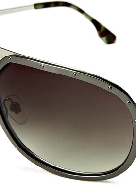 意大利D牌重磅男士飞行员太阳眼镜 长方形时尚金属拉丝镜框墨镜