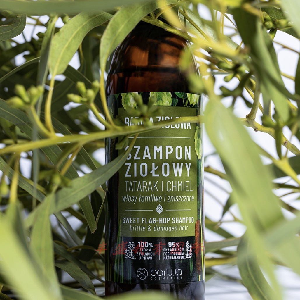 BARWA草本菖蒲蛇麻花洗发水 重塑强韧脆弱受损头发 防断防脱250ml
