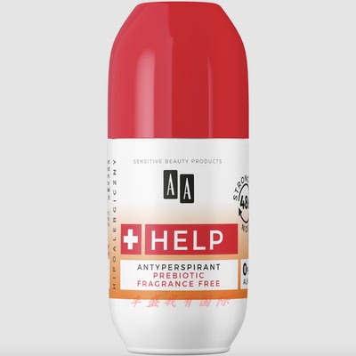 AA - HELP+ 48小时SOS止汗走珠 干性敏感肌舒缓修复防异味- 50ml