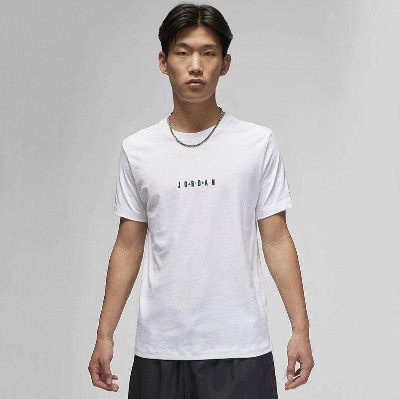 正品NIKE/耐克男子Jordan字母刺绣速干圆领宽松休闲短袖T恤DM3183