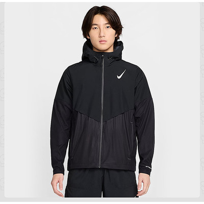 Nike/耐克男士运动健身防风拒水跑步连帽户外梭织外套FZ9040-010