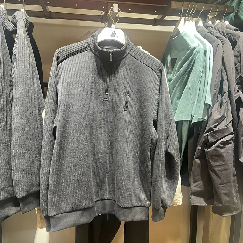 正品Adidas/阿迪达斯春新款男子立领半拉链武极卫衣IX4296 IX4297