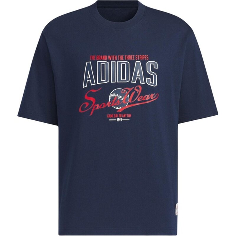 adidas阿迪达斯半袖上衣新款男自行车印花简约圆领短袖T恤JN9473