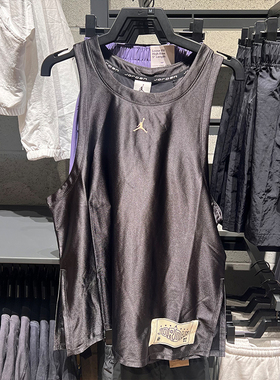 NIKE耐克JORDAN男25夏新款背心运动训练速干宽松无袖T恤HV1269