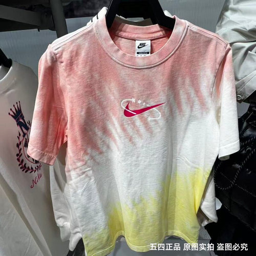 NIKE耐克女26夏季新款渐变短袖透气运动休闲半袖T恤 IR7557-378